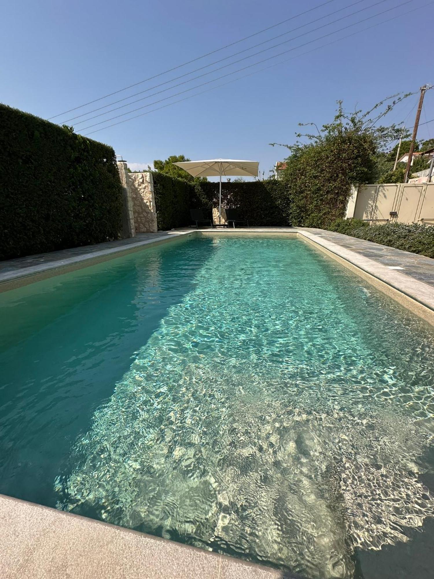 Villa Agia Marina 5M Walk To The Beach With Private Pool ภายนอก รูปภาพ