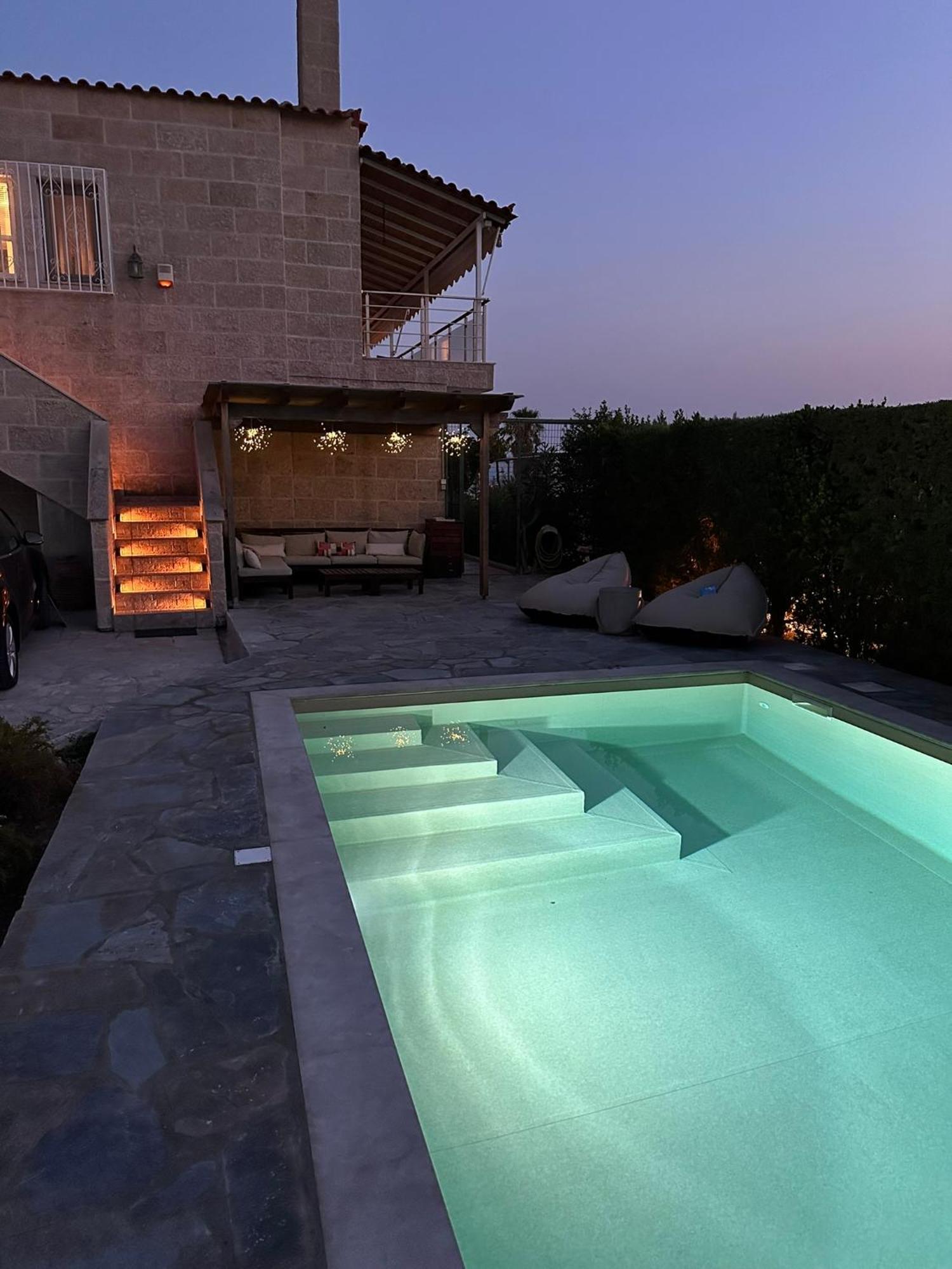 Villa Agia Marina 5M Walk To The Beach With Private Pool ภายนอก รูปภาพ