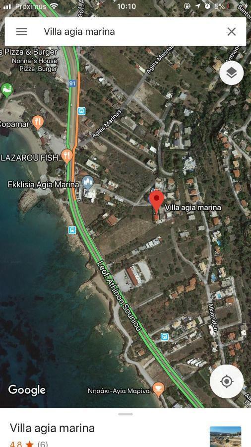 Villa Agia Marina 5M Walk To The Beach With Private Pool ภายนอก รูปภาพ